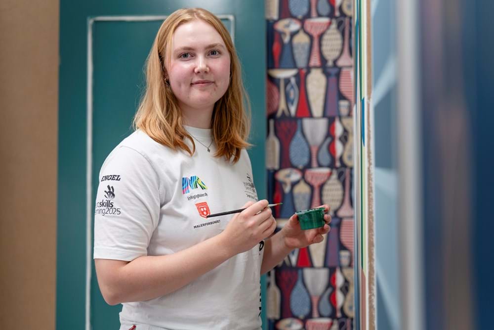 Camilla Lindholm Gelmer har trænet på livet løs - og især har det været fokus på at få sat tempoet op, inden det går løs til EuroSkills 2015 i Herning i denne uge. Foto Brian Rasmussen