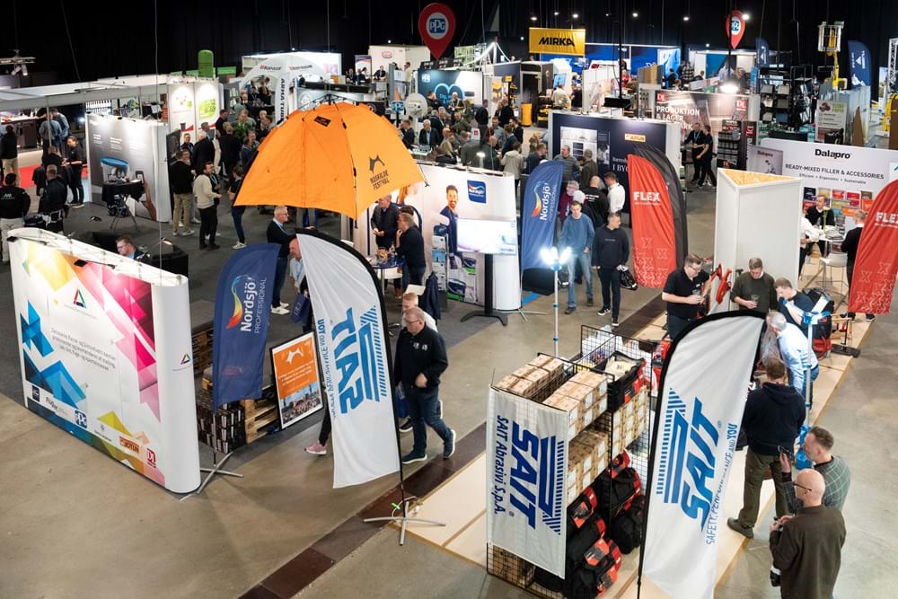 Landsstævnet har i år deltagelse af hele 60 af fagets leverandører, hvilket er ny rekord. Foto Alex Tran.